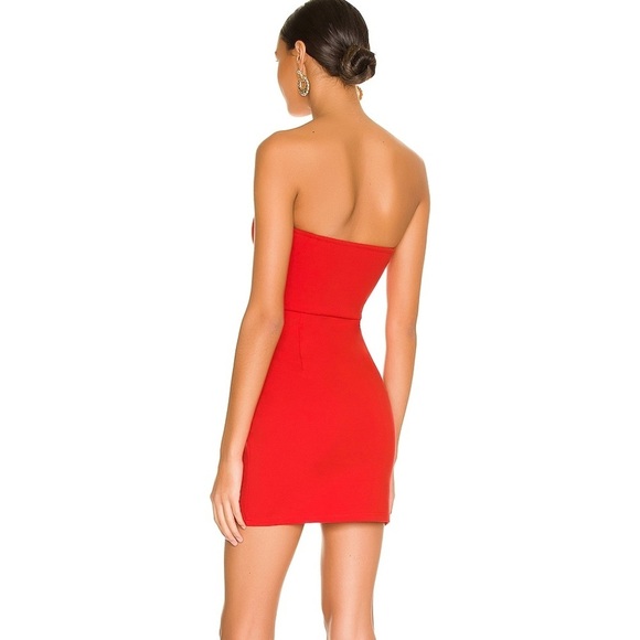 NWT Superdown Revolve Nylah Front Zip Dress in Red - S - Picture 2 of 8